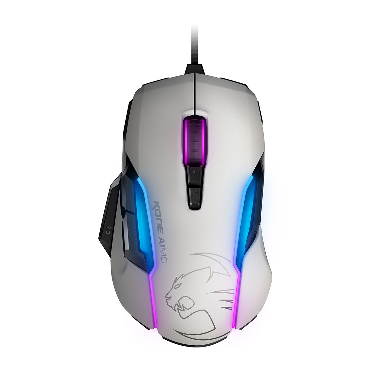 Kone Aimo Software Roccat Kone Aimo Gaming Muis Wit 100 100 Dpi Rgba Other Lighting Modes Such As Simple Color Shifting Or Breathing Are Also Available From The Roccat Software Eloy Lone