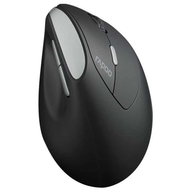 buy RAPOO MV20 Ergonomic Vertical Wireless Mouse 6 Buttons 800/1200/1600 DPI Optical Silent Click Mice - Black online from our Melbourne shop