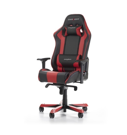 Компьютерное кресло dxracer king oh ks06 игровое обивка искусственная кожа цвет черный оранжевый